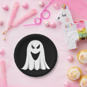 Illustratie 02 Halloween Ghost Cartoon Papieren Bordje (Feest)