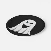 Illustratie 02 Halloween Ghost Cartoon Papieren Bordje (Gekanteld)