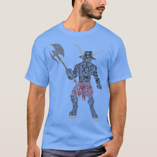Illustratie 2 van de Minotaur Typografie T-shirt