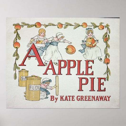 Illustratie "A" uit "Apple Pie Alphabet" Poster (Voorkant)