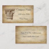 Illustratie  aangepaste kolom visitekaartje (Voorkant / Achterkant)