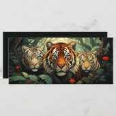 Illustratie Aangepaste teksttijgers (Voorkant / Achterkant)