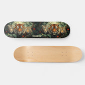 Illustratie Aangepaste teksttijgers Persoonlijk Skateboard (Horizontaal)