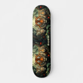 Illustratie Aangepaste teksttijgers Persoonlijk Skateboard (Voorkant)