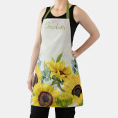 Illustratie aangepaste zonnebloempitten Waterverf Schort (Insitu)