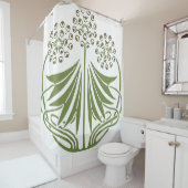  illustratie - Abstracte Art Nouveau Beauti Douchegordijn (In situ)