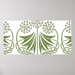 illustratie - Abstracte Art Nouveau Beauti Poster