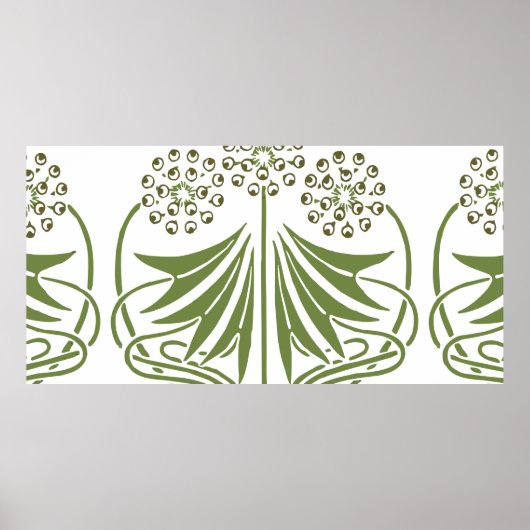  illustratie - Abstracte Art Nouveau Beauti Poster (Voorkant)