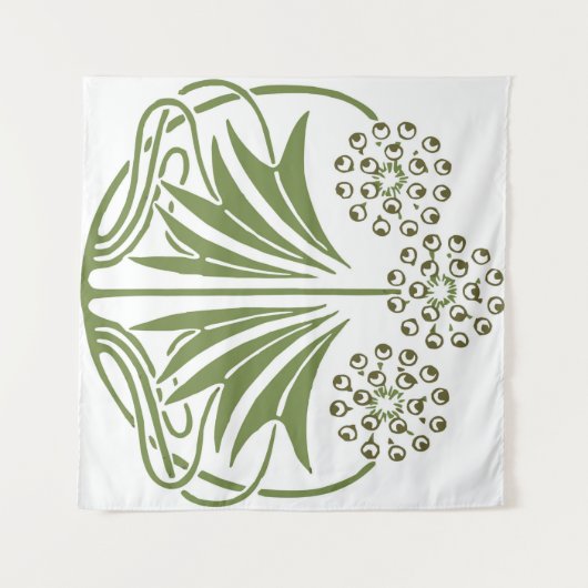 illustratie - Abstracte Art Nouveau Beauti Wandkleed (Voorkant (horizontaal))