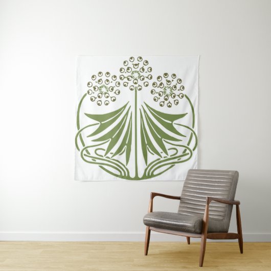  illustratie - Abstracte Art Nouveau Beauti Wandkleed (In situ)