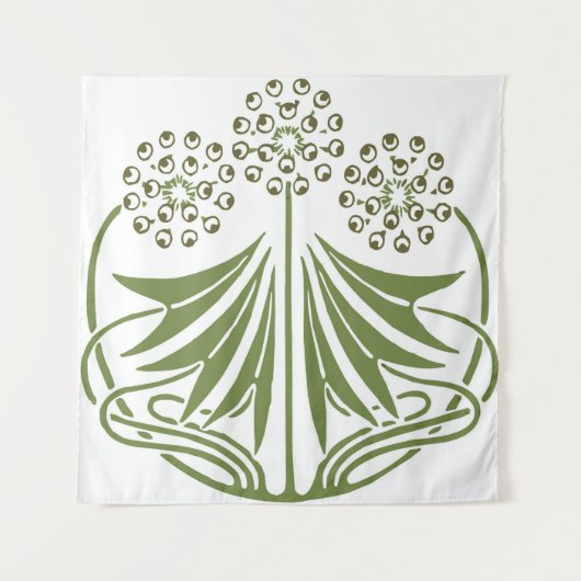  illustratie - Abstracte Art Nouveau Beauti Wandkleed (Voorkant)