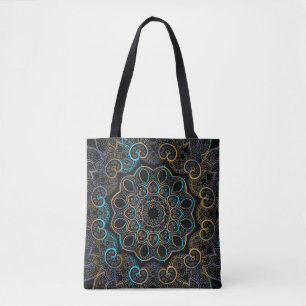 illustratie  achtergrond. Mandala. Indische d Tote Bag