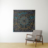 illustratie  achtergrond. Mandala. Indische d Wandkleed (In Situ (horizontaal))