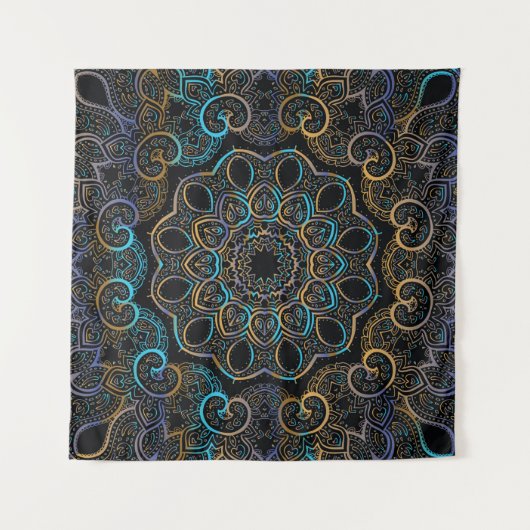 illustratie  achtergrond. Mandala. Indische d Wandkleed (Voorkant)