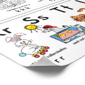 Illustratie: achtergrond van het alfabet poster (Hoek)