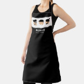 Illustratie ademhalingsstijlen mannen Barber Hair Schort (Insitu)