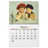 illustratie Afspelen van Kinderen en baby's Kalender (Feb 2027)