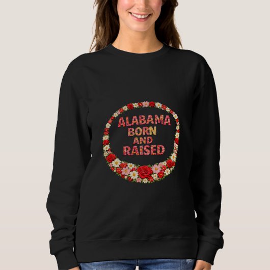 Illustratie 'Alabama Born and Raised' Trui (Voorkant)