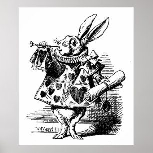  illustratie Alice in Wonderland Poster