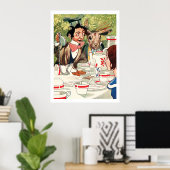 illustratie Alice in Wonderland Poster (Thuiskantoor)