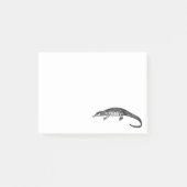 Illustratie  alligator post-it® notes (Voorkant)