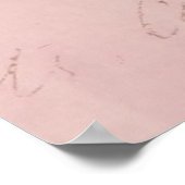 illustratie anananas 1800s Roze Poster (Hoek)