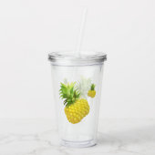 Illustratie ananas acryl drinkbeker (Achterkant)