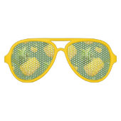 Illustratie ananas aviator zonnebril (Voorkant)