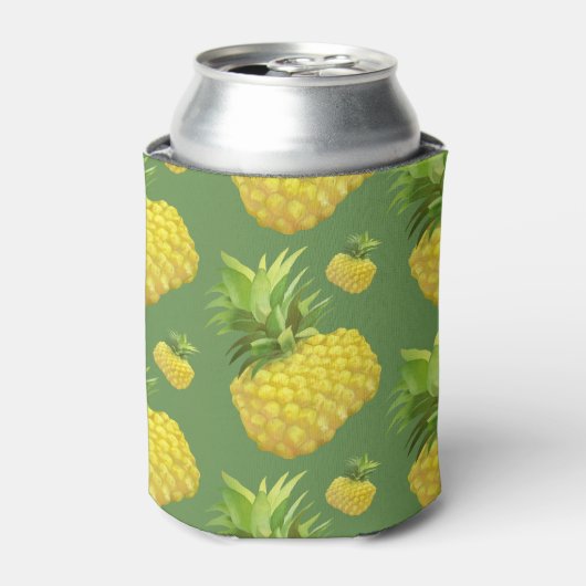Illustratie ananas blikjeskoeler (Blikje Voorkant)