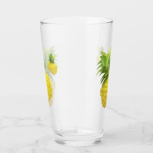 Illustratie ananas glas (Rechts)