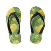 Illustratie ananas kinder teenslippers (Voetbed)