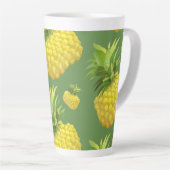 Illustratie ananas latte mok (Rechterhoek)