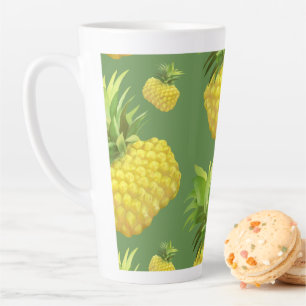 Illustratie ananas latte mok