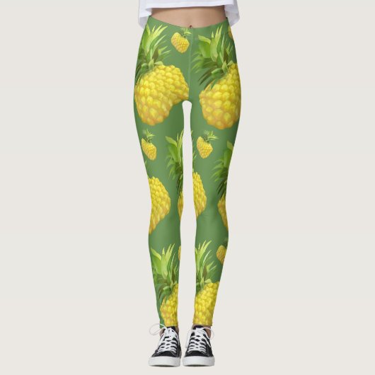Illustratie ananas leggings (Voorkant)