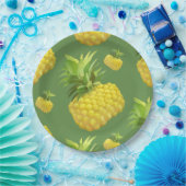 Illustratie ananas papieren bordje (Feest)