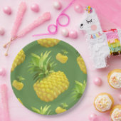 Illustratie ananas papieren bordje (Feest)