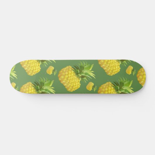 Illustratie ananas persoonlijk skateboard (Horizontaal)