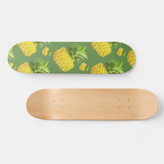 Illustratie ananas persoonlijk skateboard (Horizontaal)