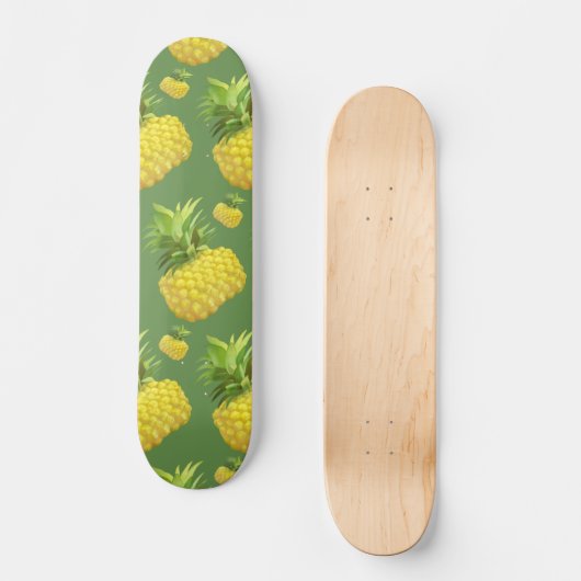 Illustratie ananas persoonlijk skateboard (Voorkant)
