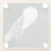 Illustratie Andean Condor Glazen Onderzetter (Achterkant)