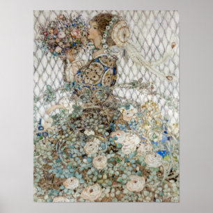  illustratie Annie French "Het Roos" Poster