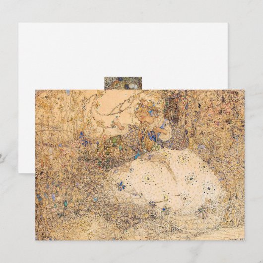 illustratie Annie French Picking Flowers (Voorkant / Achterkant)