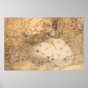  illustratie Annie French Picking Flowers Poster