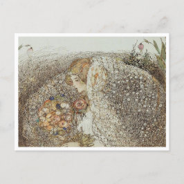  illustratie Annie French "The Bride" Briefkaart