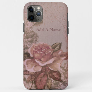 Illustratie Antiek roze rozen iPhone 11 Pro Max Hoesje