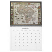  illustratie Antiek Wereldkaarten Kalender (Mar 2027)