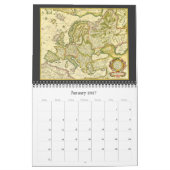  illustratie Antiek Wereldkaarten Kalender (Jan 2027)