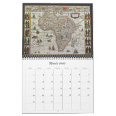  illustratie Antiek Wereldkaarten Kalender (Mar 2026)