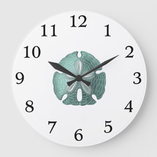 Illustratie Antiek Zee zandband Grote Klok (Voorkant)