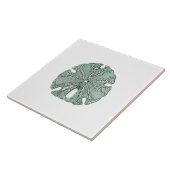 Illustratie Antiek Zee zandband Tegeltje (Zijkant)